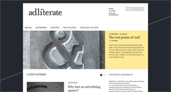 Desktop Screenshot of adliterate.com