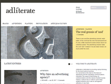 Tablet Screenshot of adliterate.com